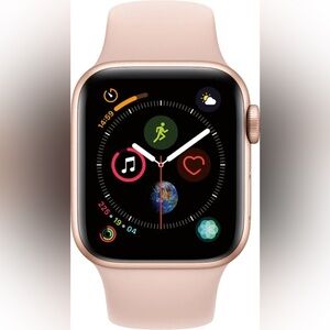 Apple Watch Series 4 Rose Gold and Pink Band